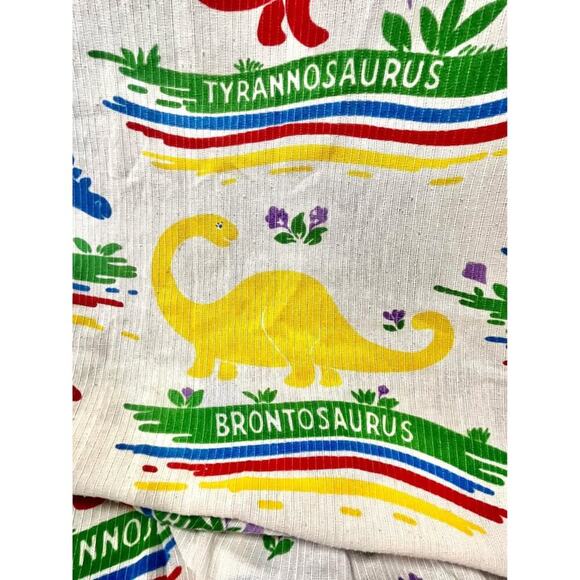 Sears Queen Size Tough Cord Blanket Background Play Area dinosaurs throw play - Picture 6 of 9